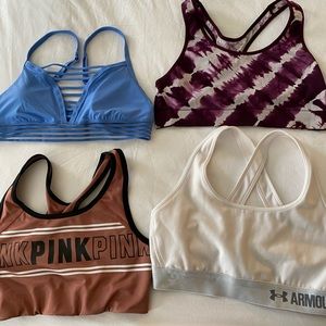 Bundle 3 sports bras VS PINK Under Armour Medium